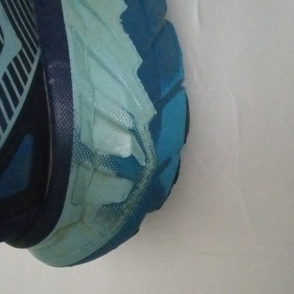 Hoka Stinson One One ATR 5 Running Shoes size 8.5 Navy Turquoise Aqua Preowned - Picture 9 of 16